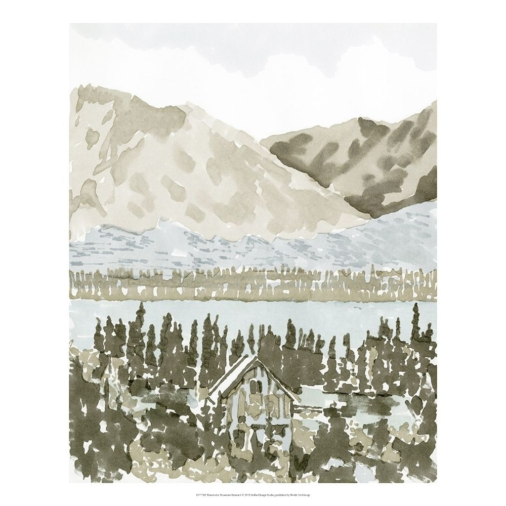 Watercolor Mountain Retreat I Poster Print - Design Studio Stellar-VARPDX157778Z Image 1