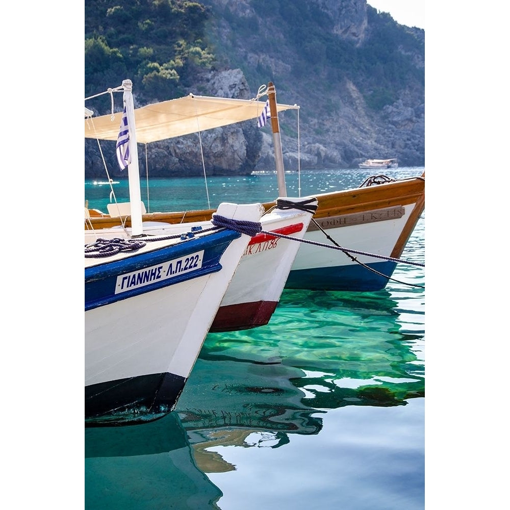 Workboats of Corfu Greece II Poster Print - Laura DeNardo-VARPDX158821Z Image 1