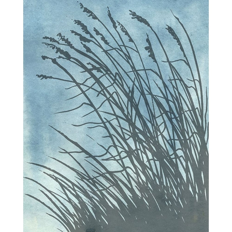 Tall Grasses on Blue I Poster Print by Elizabeth Medley-VARPDX15883A Image 1