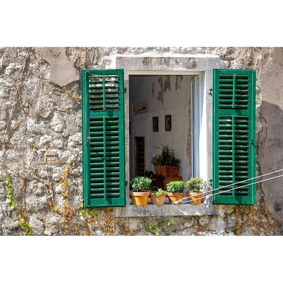 Window View - Kotor Montenegro Poster Print - Laura DeNardo-VARPDX158850Z Image 1