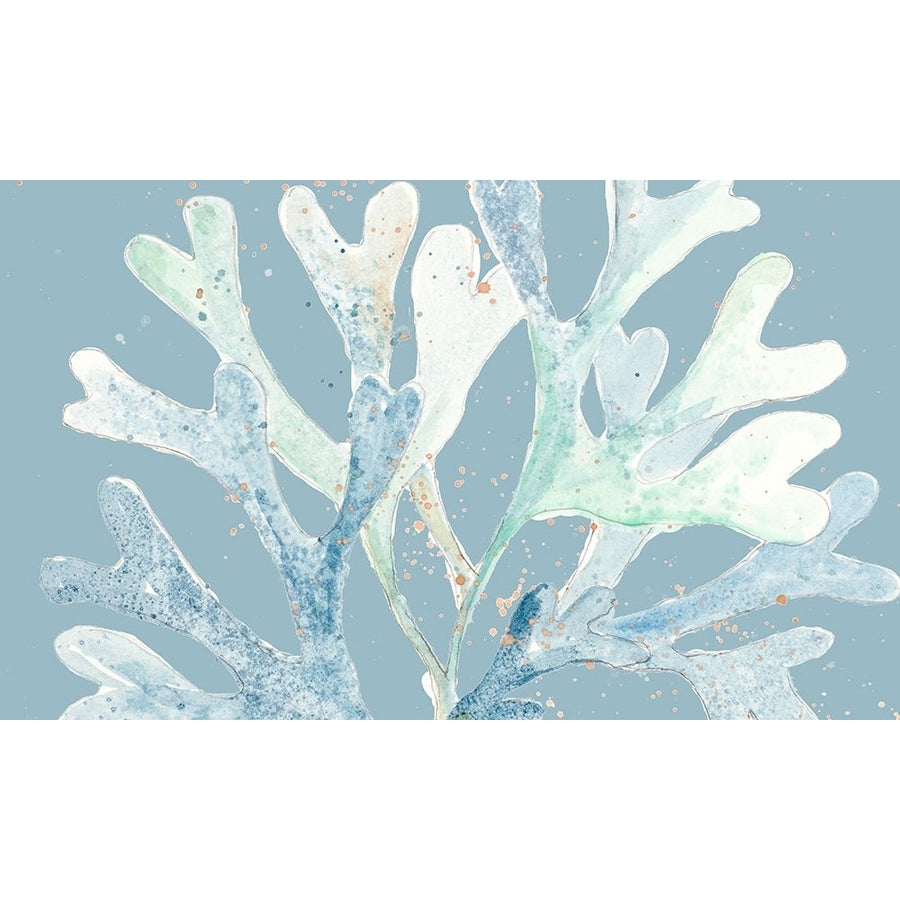 Ocean Coral On Blue Poster Print - Patricia Pinto-VARPDX16006BF Image 1