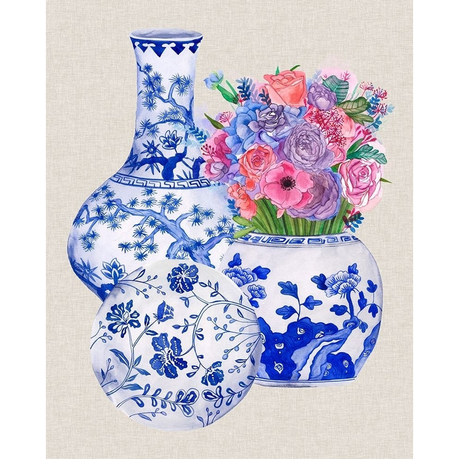 Delft Blue Vases II Poster Print - Melissa Wang-VARPDX160747Z Image 1