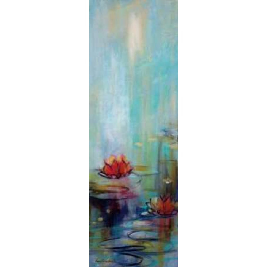 Aqua Lotus I Poster Print by Karen Lorena Parker-VARPDX16078 Image 1