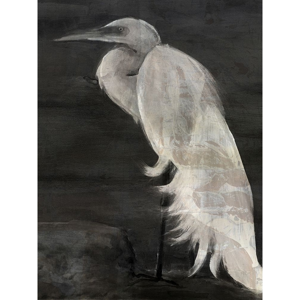 Custom Textured Egret I Poster Print - Design Studio Stellar-VARPDX160964Z Image 1