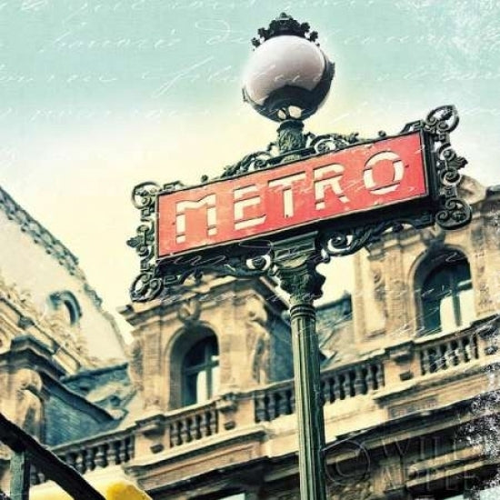 Paris Metro Letter Poster Print by Sue Schlabach-VARPDX16158 Image 1