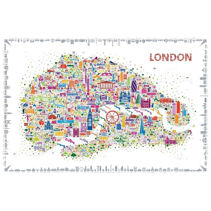 Iconic Cities-London Poster Print - Rafael Esquer-VARPDX161676Z Image 1