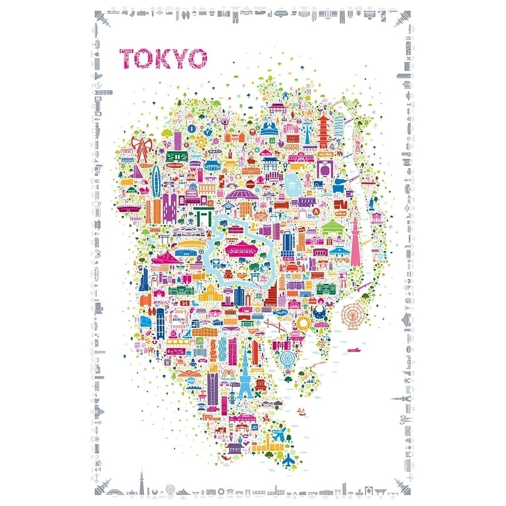 Iconic Cities-Tokyo Poster Print - Rafael Esquer-VARPDX161679Z Image 1