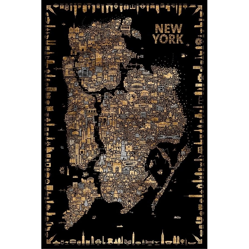 Glam Iconic Cities- York Poster Print - Rafael Esquer-VARPDX161682Z Image 1