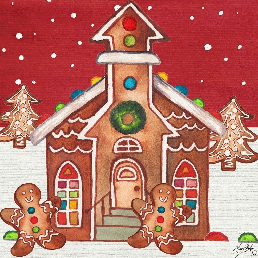 Joyful Gingerbread Village II by Elizabeth Medley-VARPDX16180K Image 1