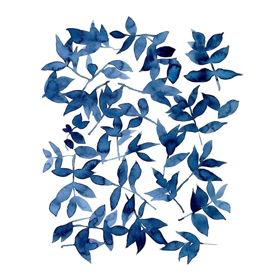 Indigo Fallen Leaves II Poster Print - Emma Scarvey-VARPDX161909Z Image 1