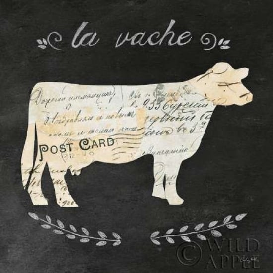 La Vache Cameo Sq Poster Print by Courtney Prahl-VARPDX16193 Image 1