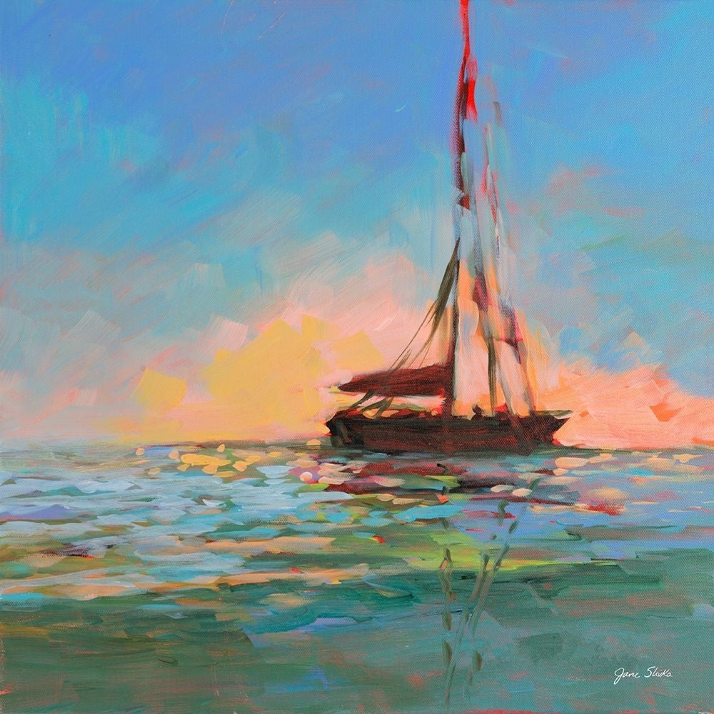 Sailboat On The Horizon Poster Print - Jane Slivka-VARPDX16231C Image 1