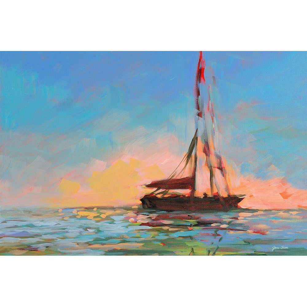 Sailboat On The Horizon Poster Print - Jane Slivka-VARPDX16231CF Image 1