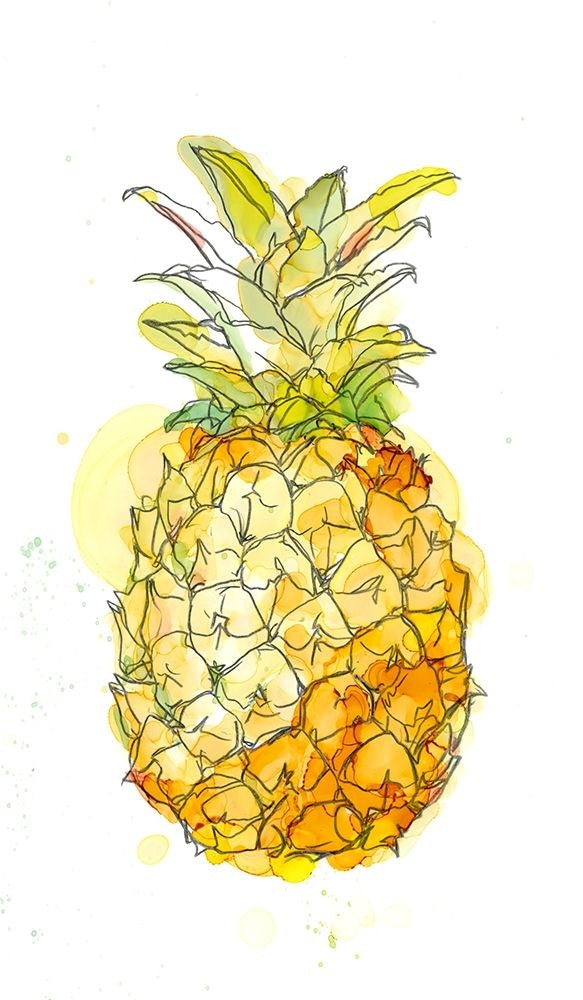 Pineapple Splash II Poster Print - Ethan Harper-VARPDX162364Z Image 1