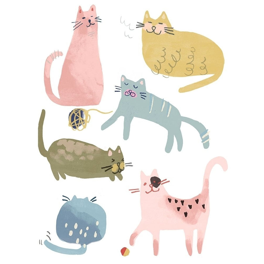 Cat Squad I Poster Print - June Erica Vess-VARPDX162702D Image 1