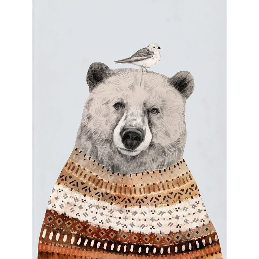 Fair Isle Bear II Poster Print - Victoria Borges-VARPDX162735Z Image 1