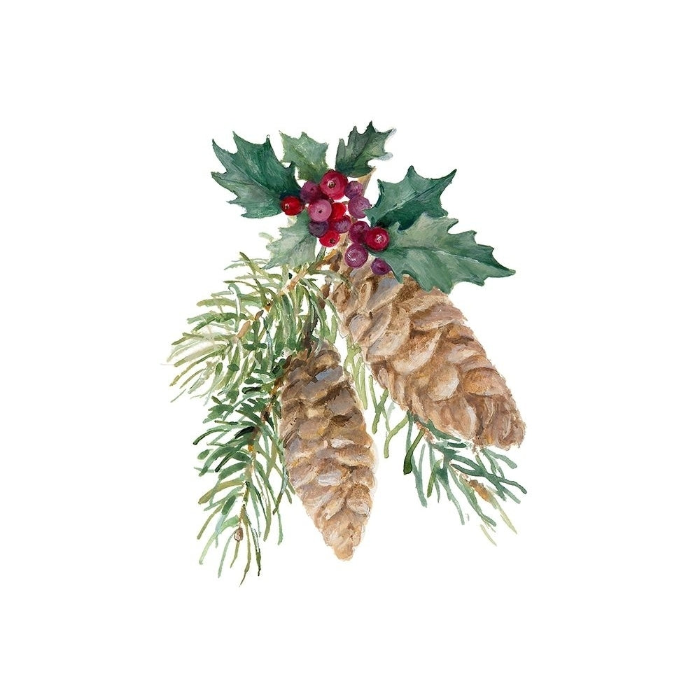 Pinecones And Holly by Lanie Loreth-VARPDX16406D Image 1