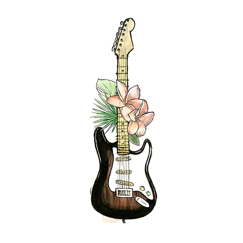 Guitar Foliage II Poster Print - Annie Warren-VARPDX164819Z Image 1