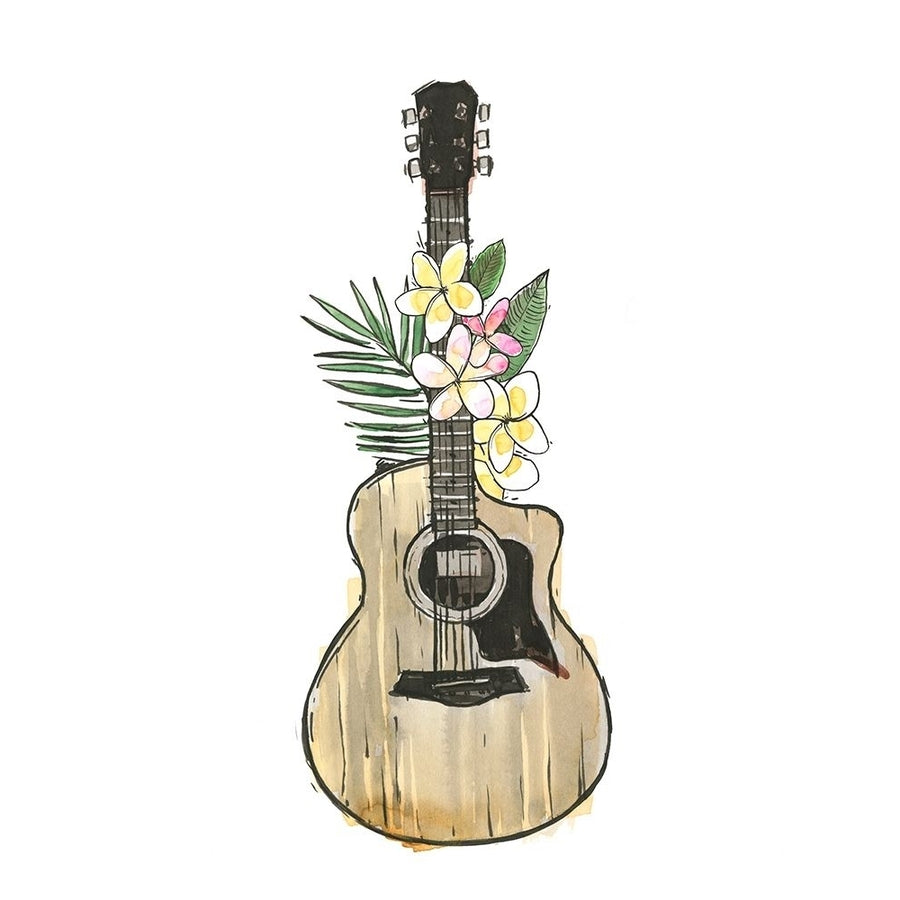 Guitar Foliage I Poster Print - Annie Warren-VARPDX164818Z Image 1