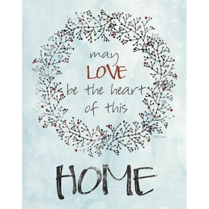 Home Love Wreath Poster Print by Carol Robinson-VARPDX16650 Image 1