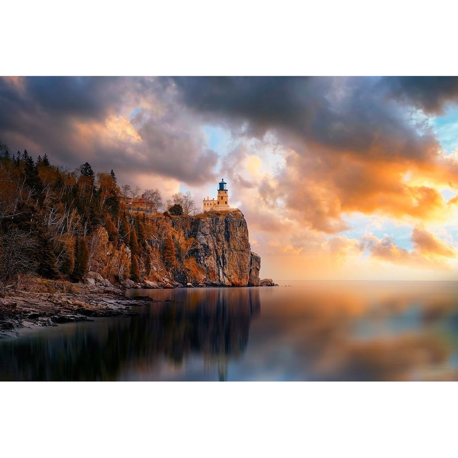 A Cloudy Day At Split Rock Lighthouse Poster Print - Like He-VARPDX1673330 Image 1