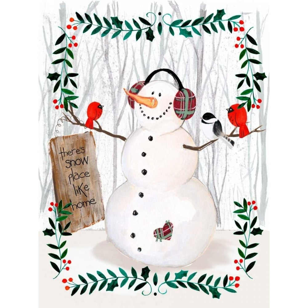 Folk Snowman Forest II Poster Print - Jennifer Paxton Parker-VARPDX167344D Image 1