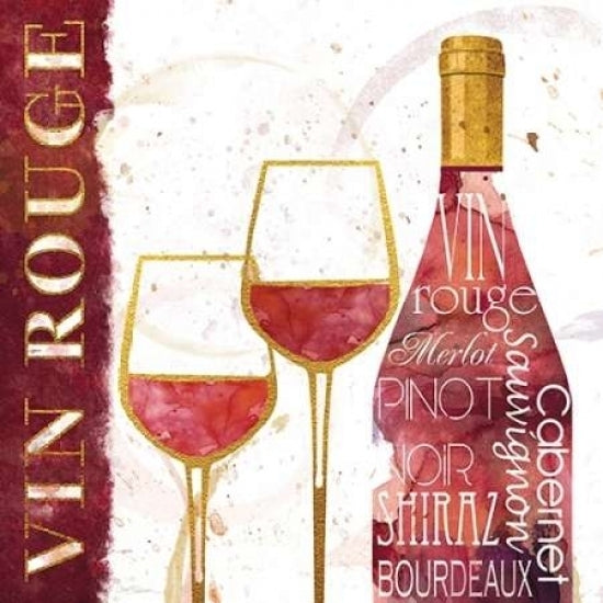 Vin Rouge Poster Print by Carol Robinson-VARPDX17001 Image 1