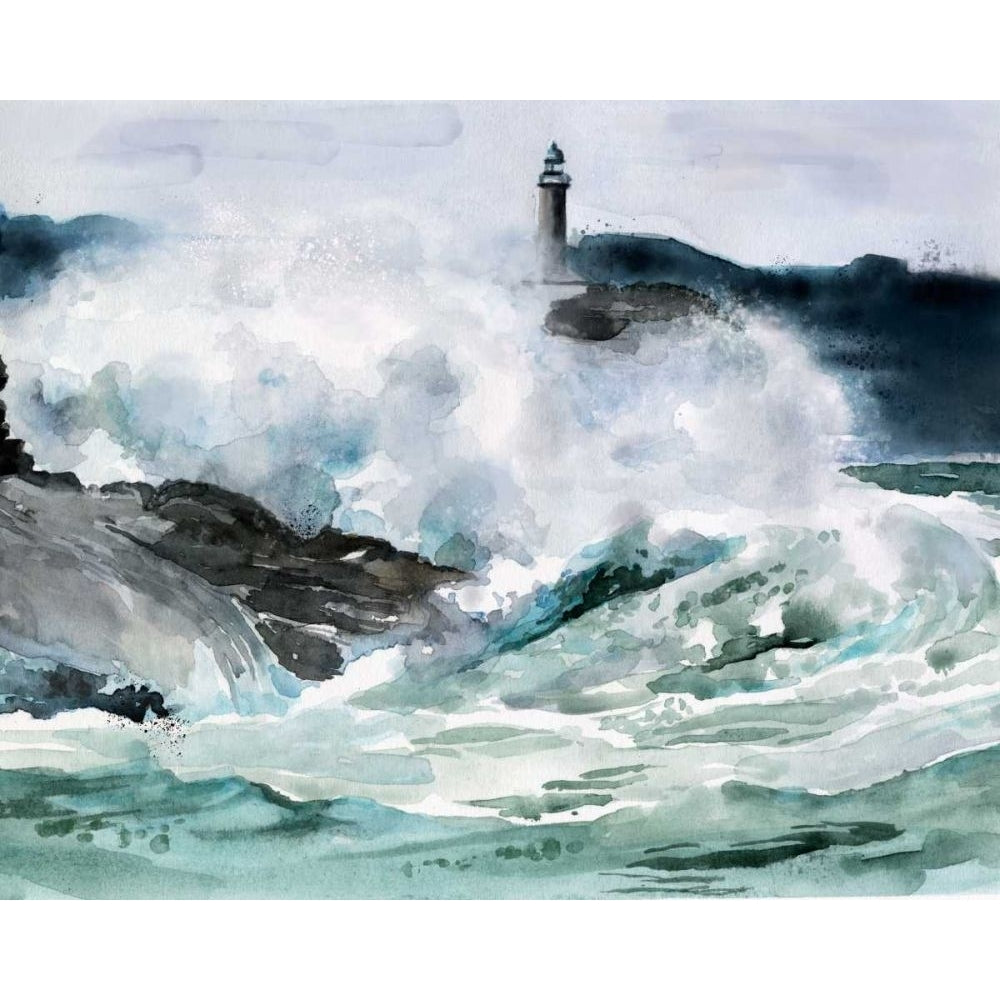 Lighthouse Waves II Poster Print - Jennifer Paxton Parker-VARPDX170221FN Image 1