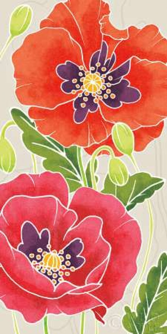 Sunshine Poppies Panel I Poster Print by Elyse DeNeige-VARPDX17028 Image 1