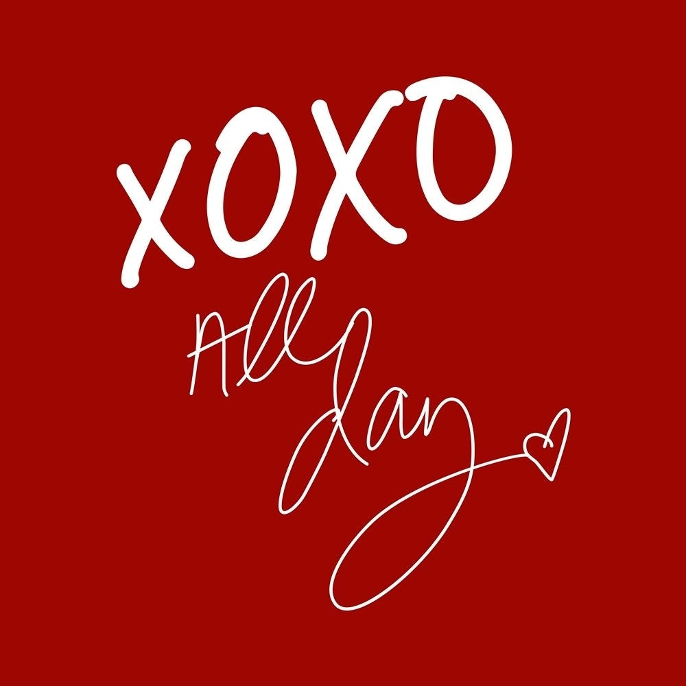 XOXO All Day on Red Poster Print - SD Graphics Studio-VARPDX17031CC Image 1