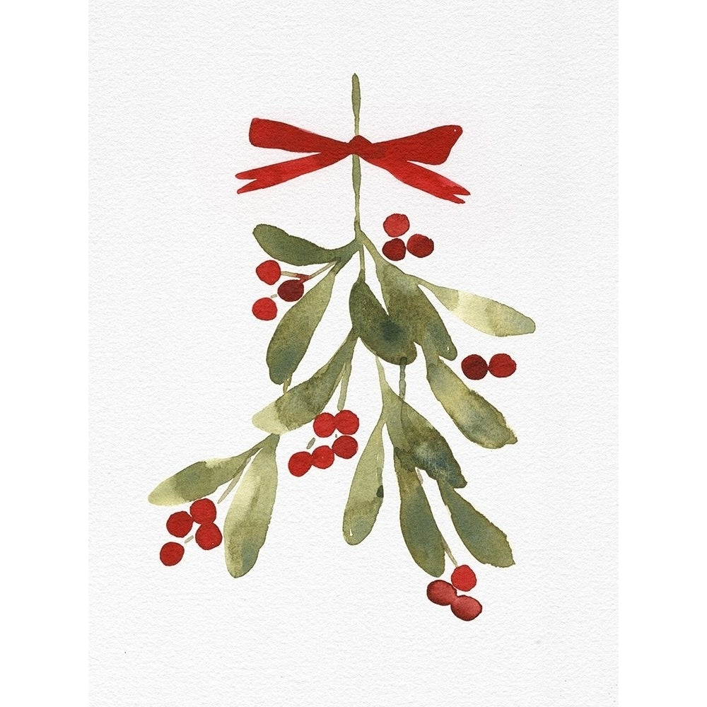 Mistletoe Bow I Poster Print - Emma Caroline-VARPDX170556D Image 1