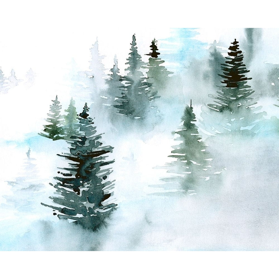 Foggy Evergreens I Poster Print - Jennifer Paxton Parker-VARPDX170586Z Image 1