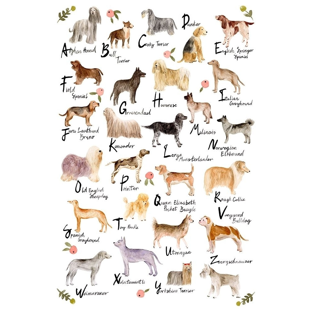 Dog Alphabet Poster Print - Melissa Wang-VARPDX170850Z Image 1