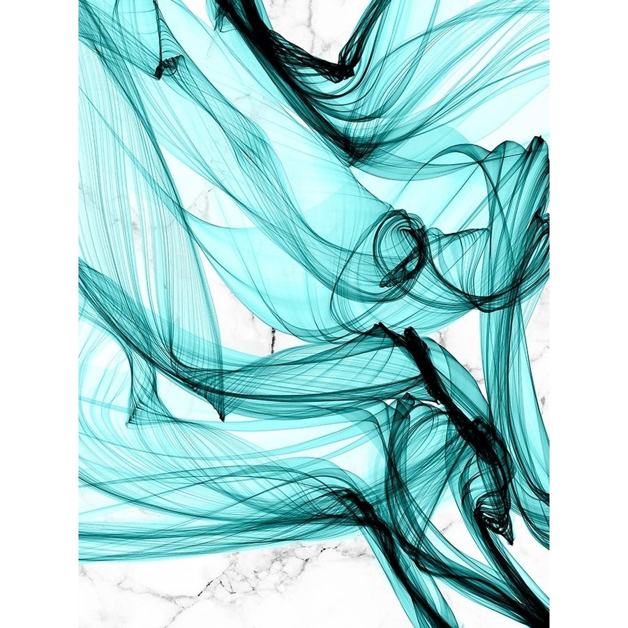 Teal Ribbons V Poster Print - Irena Orlov-VARPDX171257Z Image 1