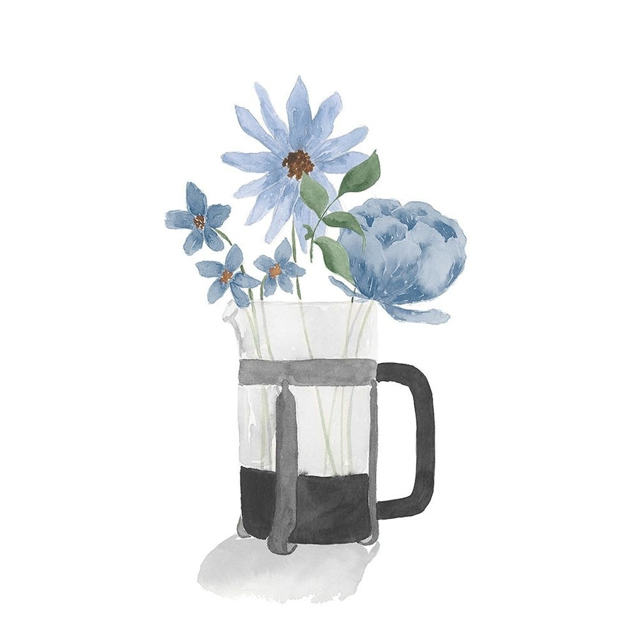 Tumbler Of Blue Flowers II Poster Print - Lucille Price-VARPDX17178F Image 1