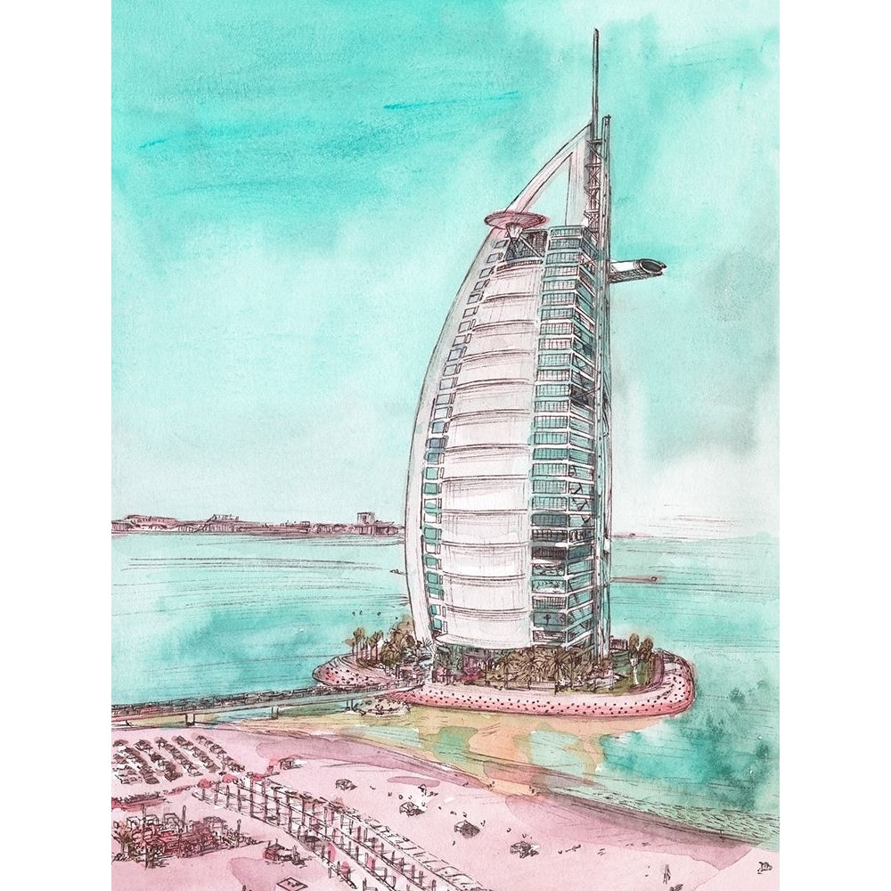 Day Landing Dubai I Poster Print - Melissa Wang-VARPDX172126Z Image 1