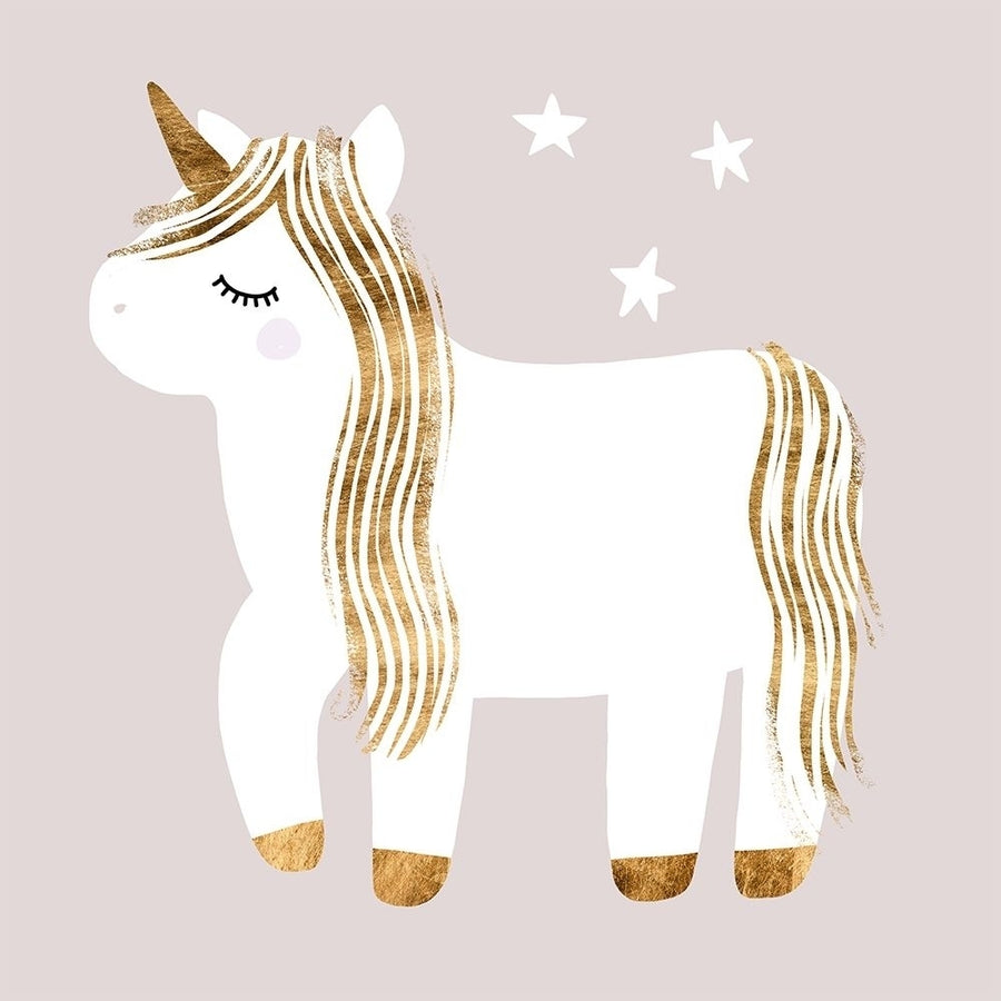 Sleepy Unicorn I Poster Print - Victoria Barnes-VARPDX172182D Image 1