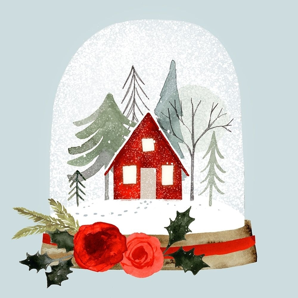 Snow Globe Village I Poster Print - Victoria Barnes-VARPDX172294D Image 1