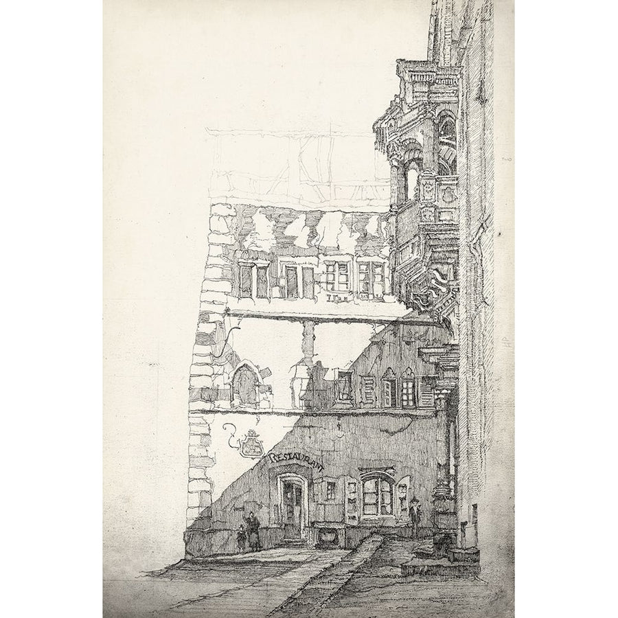 European Building Sketch I Poster Print - Richard Foust-VARPDX173082Z Image 1