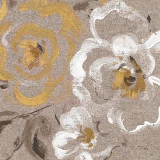 Brushed Petals III Gold Poster Print by Pela-VARPDX17326 Image 1