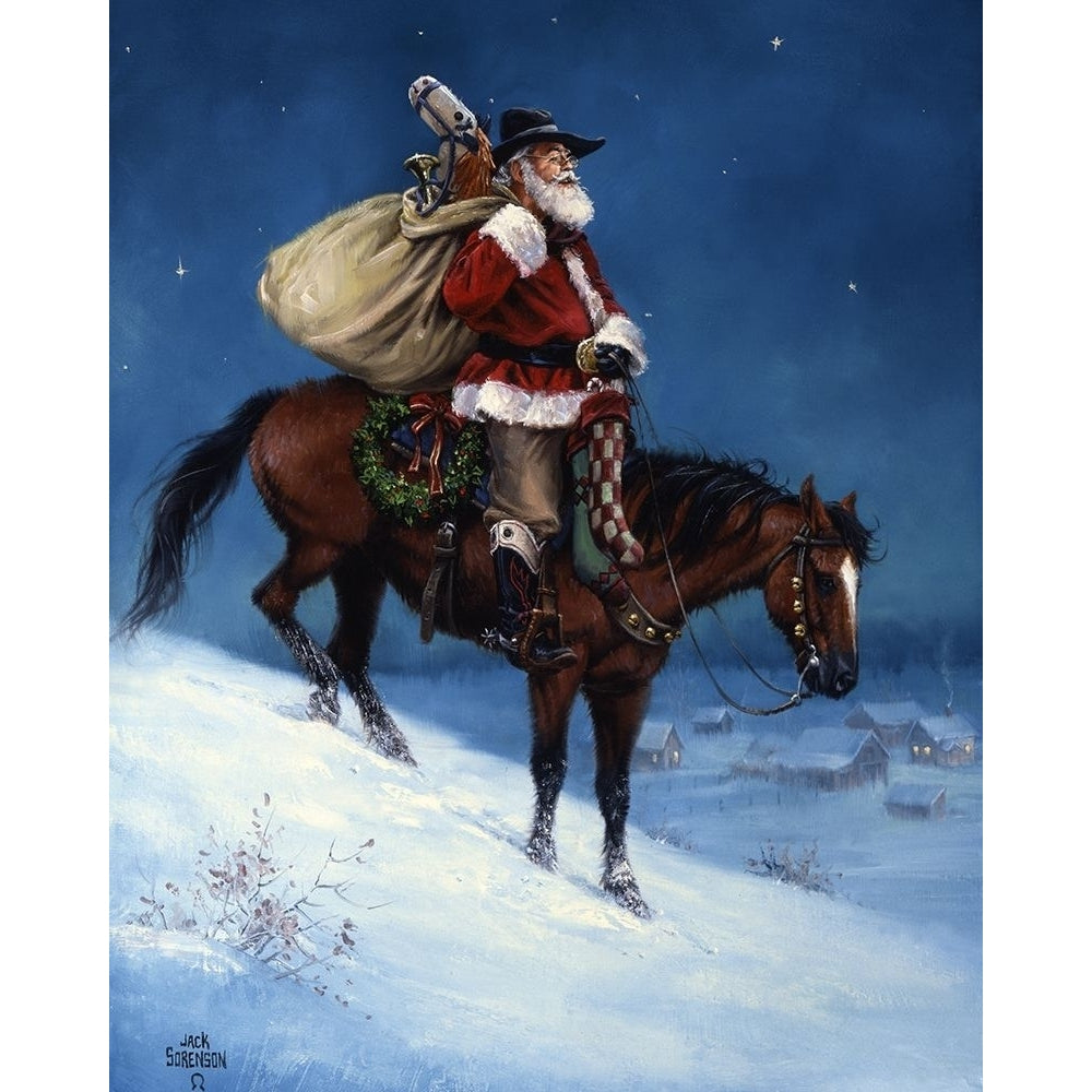 A Cowboy Christmas Poster Print - Jack Sorenson-VARPDX173574Z Image 1