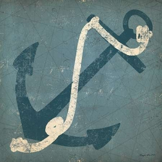 Nautical Anchor Blue Poster Print by Ryan Fowler-VARPDX17392 Image 2