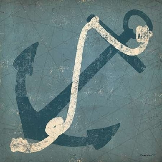 Nautical Anchor Blue Poster Print by Ryan Fowler-VARPDX17392 Image 1