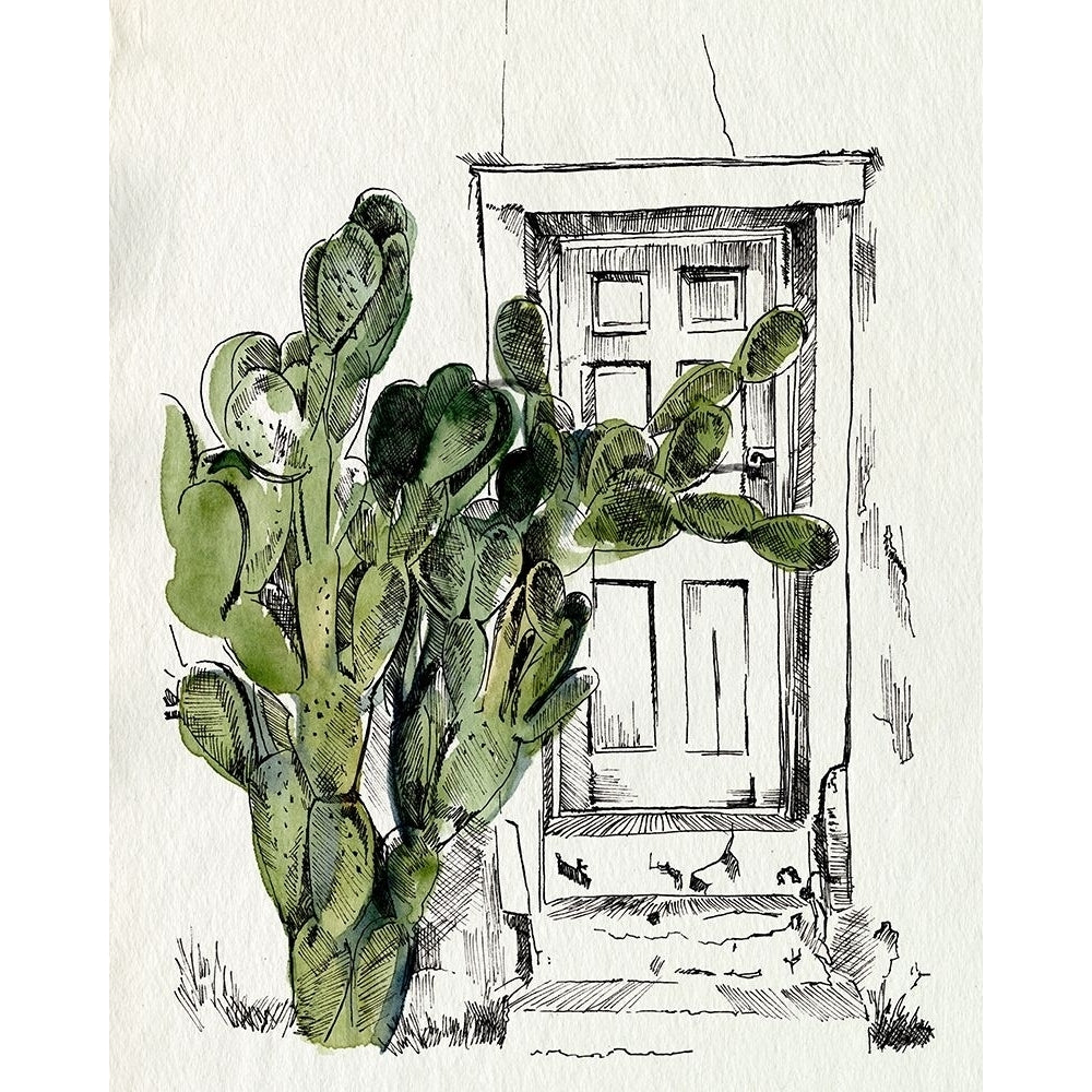 Cactus Door I Poster Print - Jennifer Paxton Parker-VARPDX173987Z Image 1