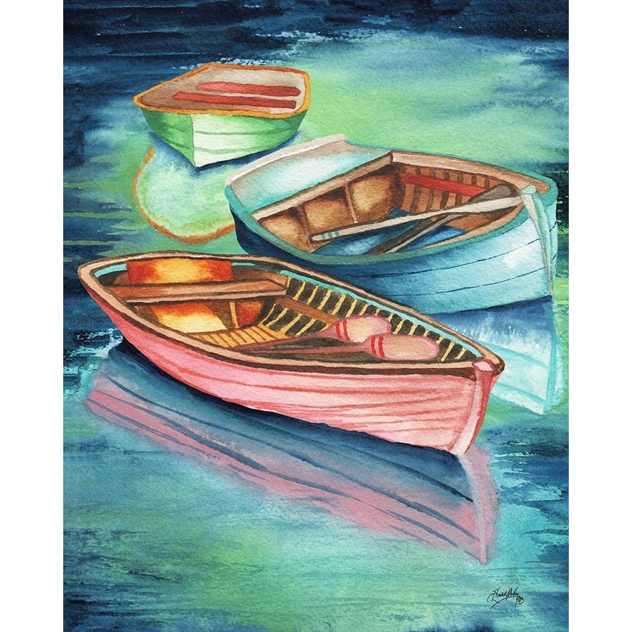 Docked Rowboats II Poster Print - Elizabeth Medley-VARPDX17483A Image 1