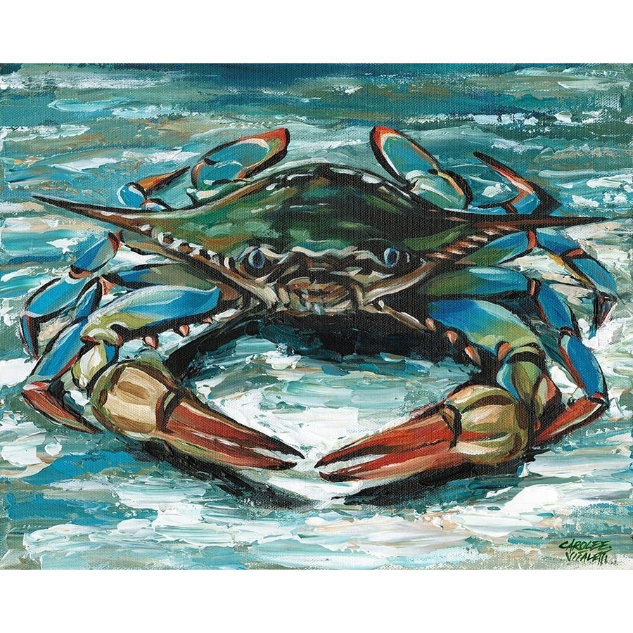 Blue Palette Crab II Poster Print - Carolee Vitaletti-VARPDX175723Z Image 1