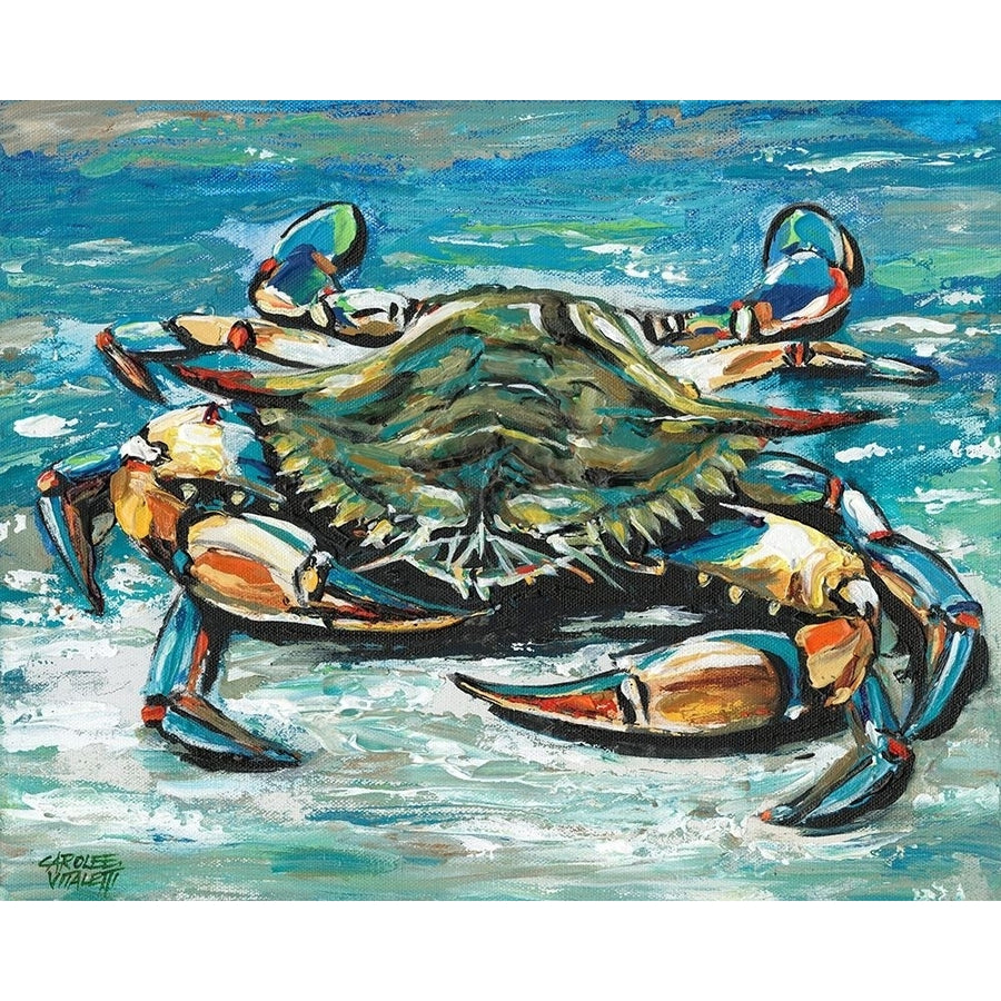 Blue Palette Crab I Poster Print - Carolee Vitaletti-VARPDX175722Z Image 1