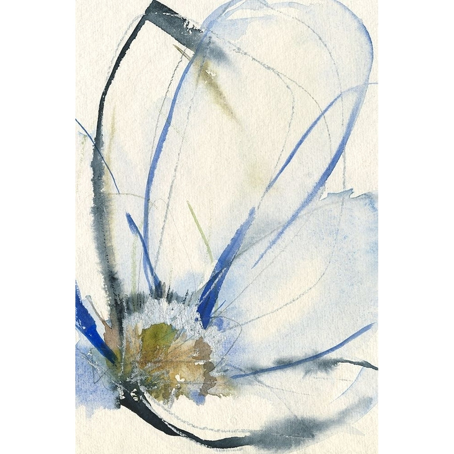 Cobalt and Paynes Petals II Poster Print - Jennifer Goldberger-VARPDX176118FN Image 1