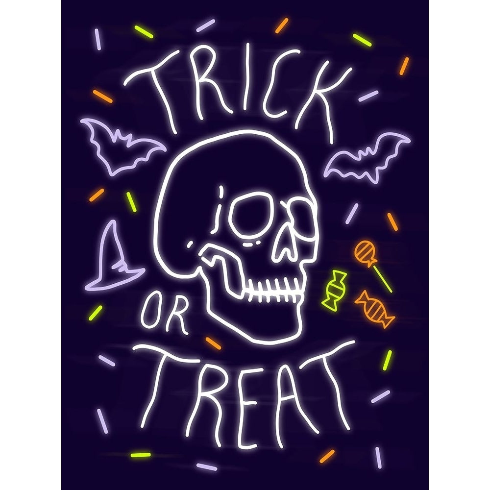 Neon Halloween I Poster Print - Victoria Barnes-VARPDX176715D Image 1