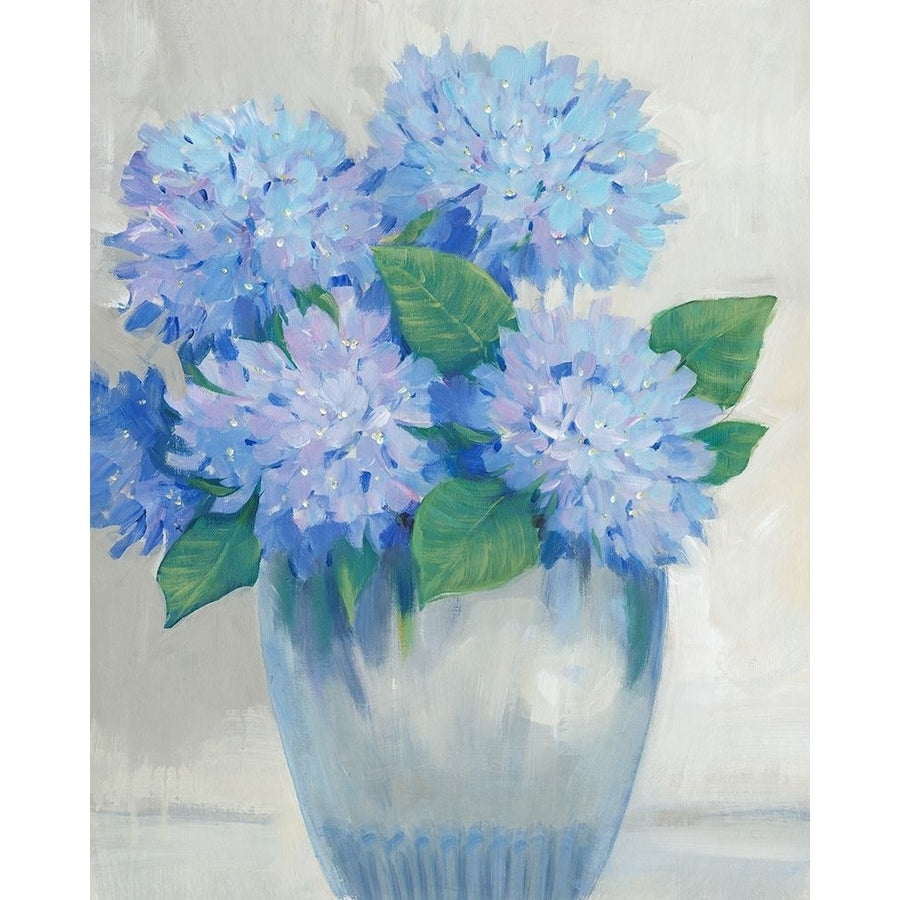 Blue Hydrangeas in Vase II Poster Print - Tim OToole-VARPDX177006FN Image 1